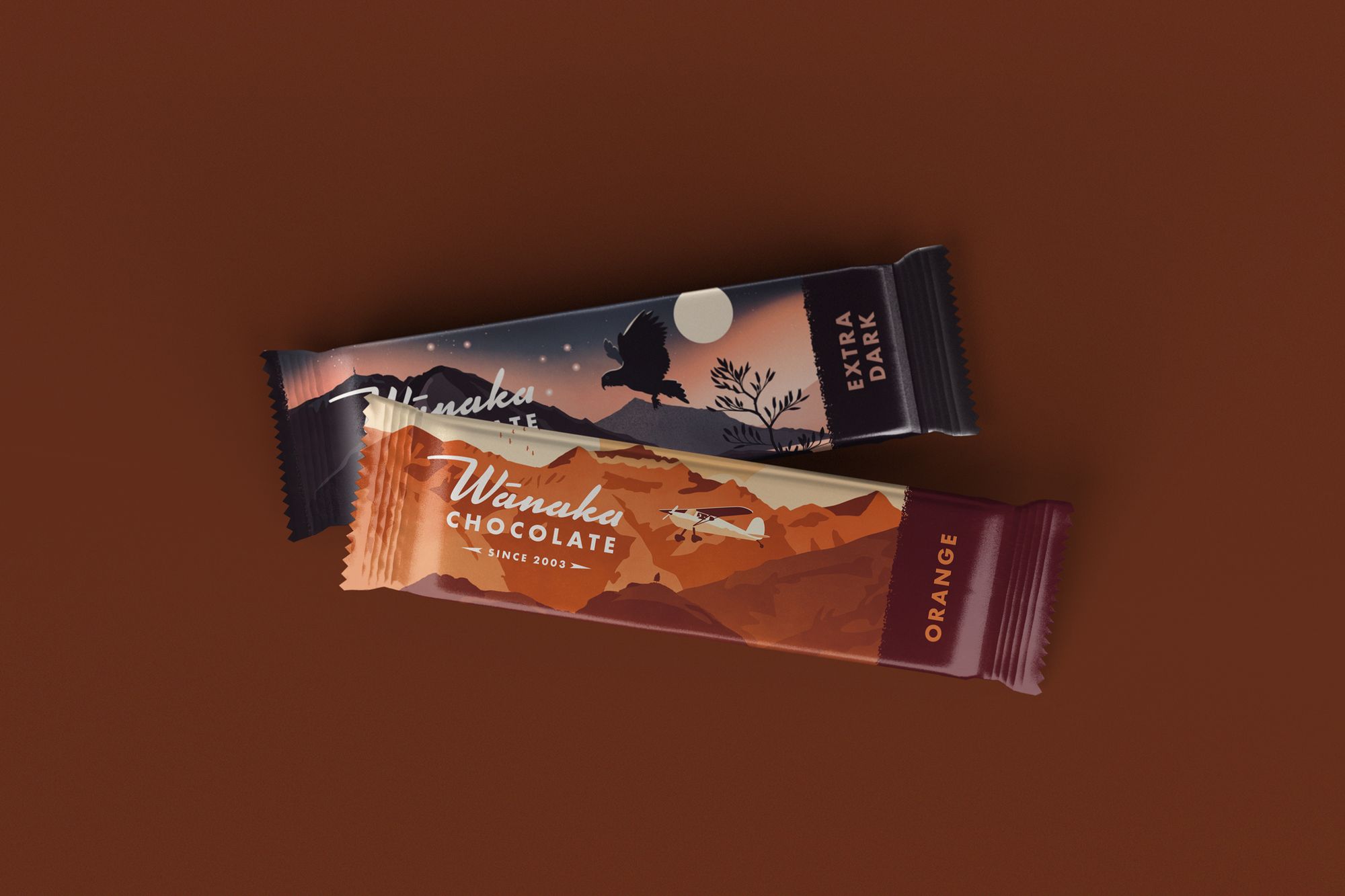 Wanaka Chocolate: A brand refresh and illustrated packaging range for a much-loved local chocolate maker.